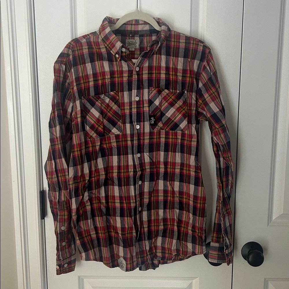 Plaid Button-Up Shirt